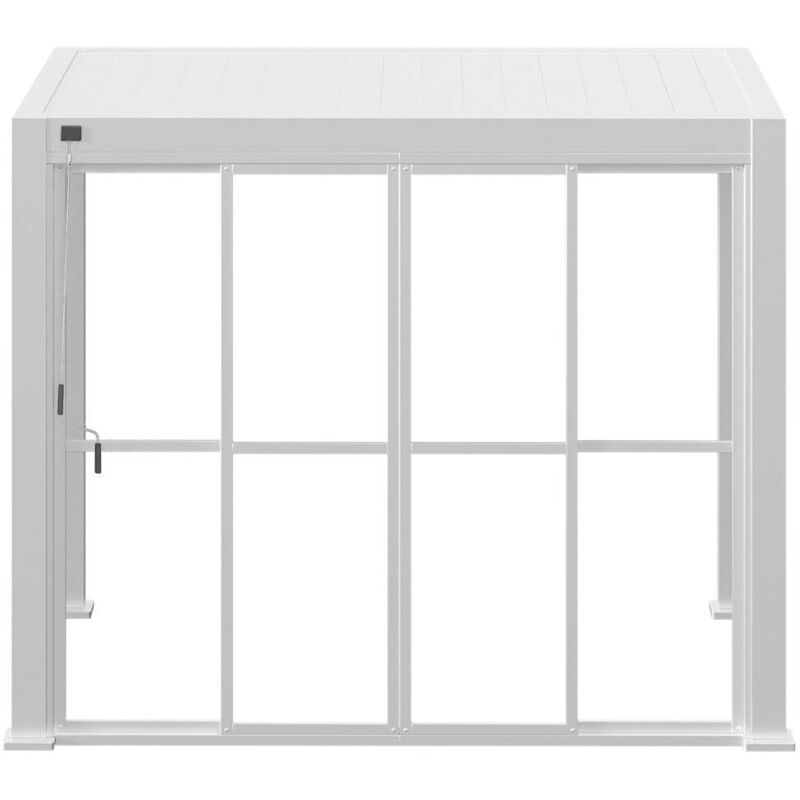 Portes coulissantes pour Evora grand modèle blanc - 1 3 côté - l. 236,5 x H279cm - Hespéride