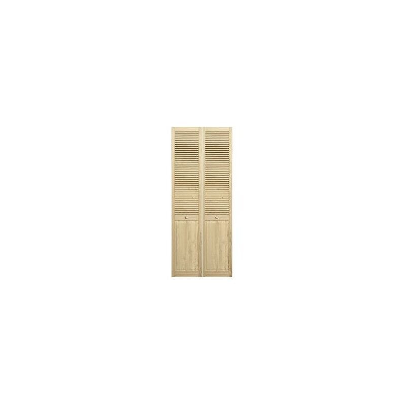 Portes De Placard Demi-persiennées Pliantes 71 Cm
