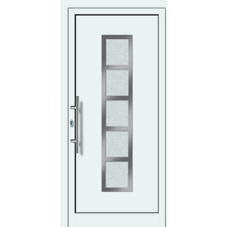 Portes Dentrée Aluminium Modèle 451a Intérieur Blanc