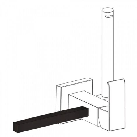 Porte‑serviettes accessoires 180 mm. (pour réf.: 006.123.01.NM, 006.123.02.NM). - TRES 03412402NM