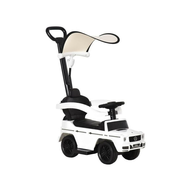 MH - Porteur enfant voiture mercy blanc