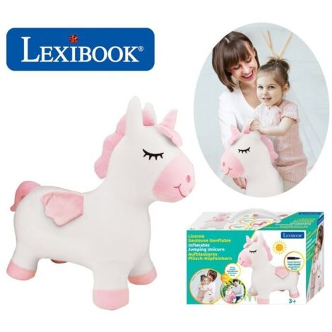 Porteur Licorne Sauteuse Gonflable Peluche - LEXIBOOK