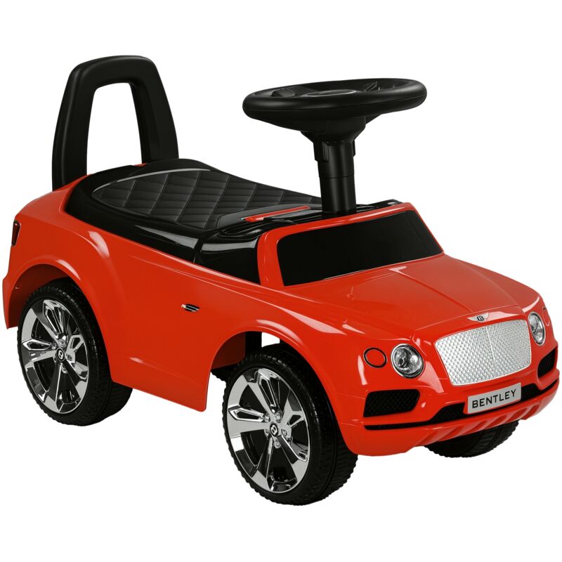 Aiyaplay - Porteur trotteur enfants voiture licence Bentley Bentayga 18-36 mois coffre - klaxon - 67 x 29 x 39 cm rouge