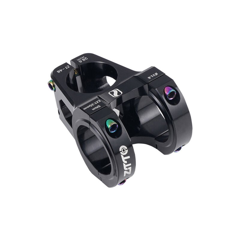 Briday - Potences courtes vtt 31,8 x 35 mm,en alliage d'aluminium, pour guidon de vélo de route et de montagne,noir