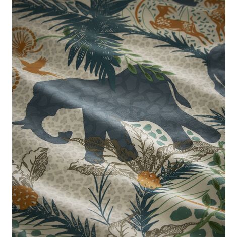 Portfolio Savannah Teal Super King Size Duvet Cover Set Reversible Bedding Set Quilt