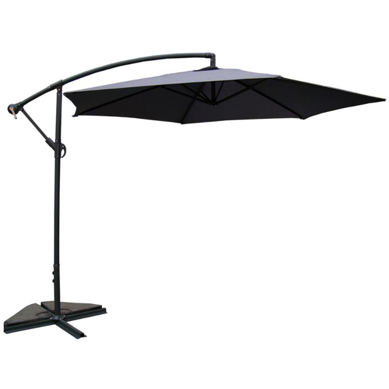 

Concept-usine - Porticcio gris: Parasol excéntrica Ø 300 cm - Gris