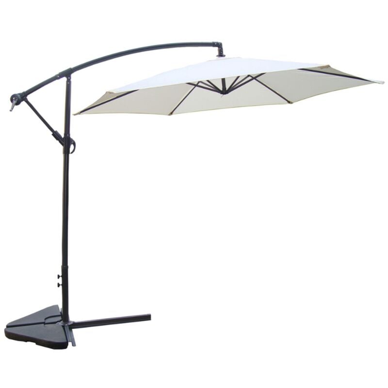 

Concept-usine - Porticcio crudo: Parasol excéntrico Ø 300 cm - Crudo