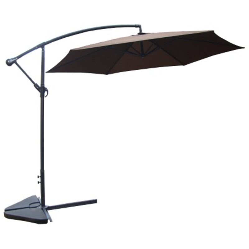 

Concept-usine - Porticcio chocolate: Parasol excéntrico Ø 300 cm - Chocolate
