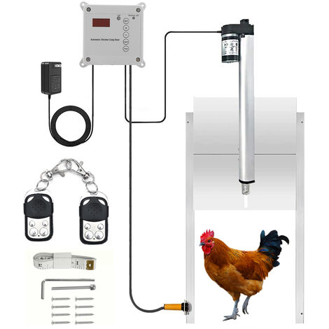 Porte automatique pour poulailler - LA FERME DU PIQUEUR