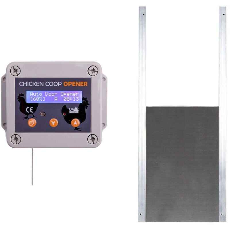 Portier automatique + trappe pour poulailler