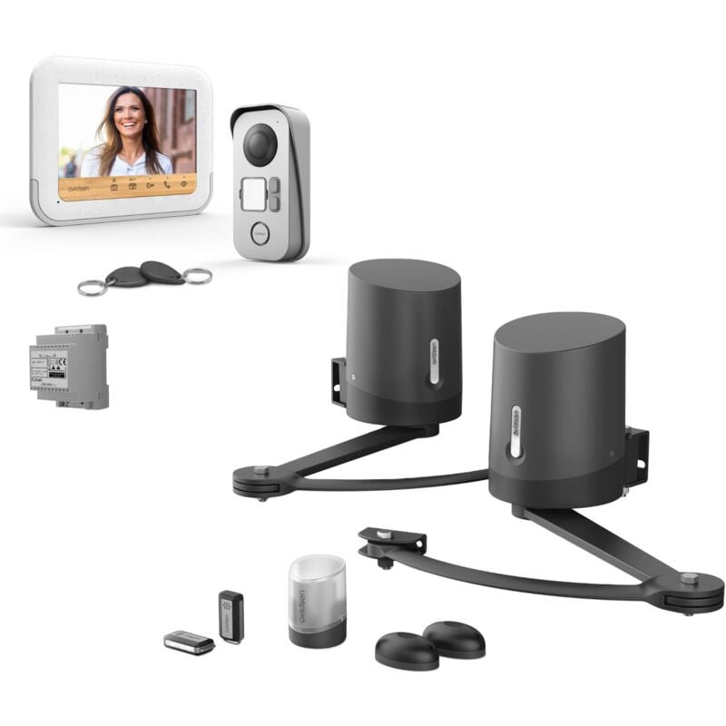Portier Vidéo filaire Avidsen Non Connecté pour portail Battant