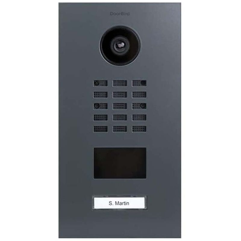 Doorbird - Portier vidéo ip avec lecteur de badge rfid - D2101V ral 7015