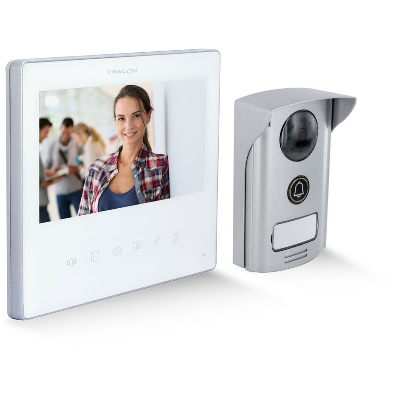 Instantan/é,Cadre Photo,1-Cam/éra 1-Moniteurs JSLBtech Vid/éo Sonnette Visiophone Syst/ème dinterphone,7 IPS 1080P avec Version Nuit IR,D/éverrouillage /à Distance//Enregistrement Automatique