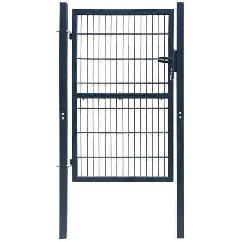 Portillon 2D (simple) Gris anthracite 106x190 cm