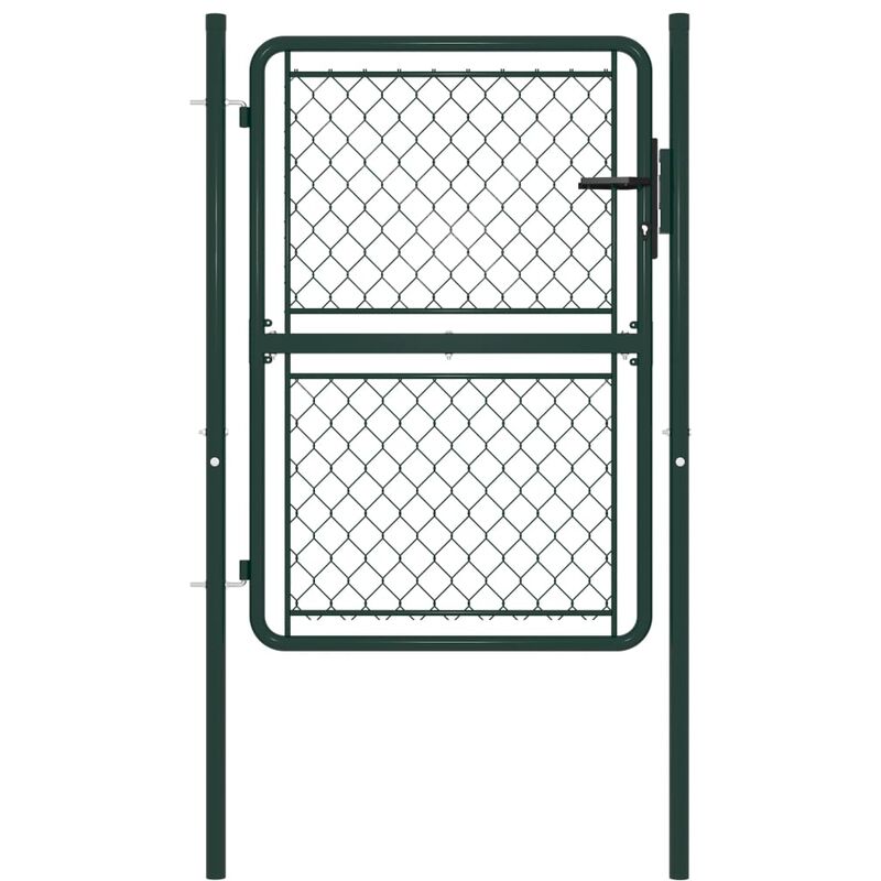 Portillon Acier 100 x 125 cm Vert - VIDAXL