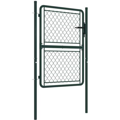 Portillon Acier 100 x 150 cm Vert CFW459376