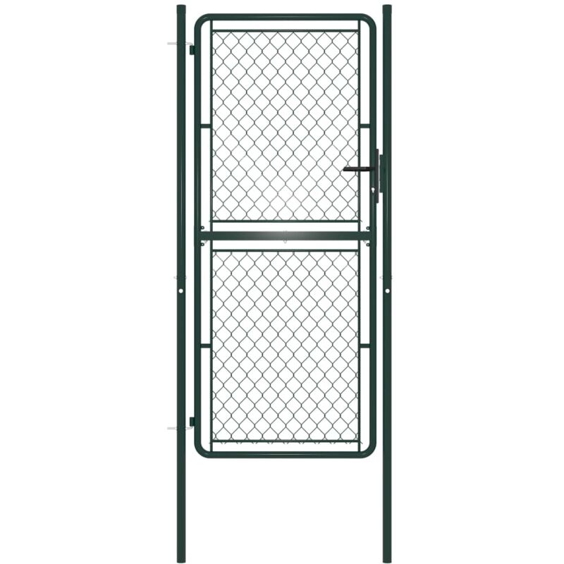 Portillon Acier 100 x 200 cm Vert - VIDAXL