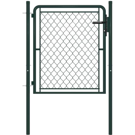 Portillon Acier 100x100 cm Vert