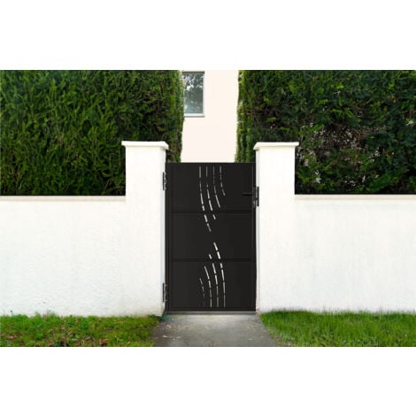 CASANOOV Portillon acier 1m NALI VELETA H.160cm Noir mat