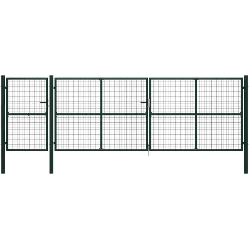 Vidaxl - Portail de jardin Acier 500 x 150 cm Vert