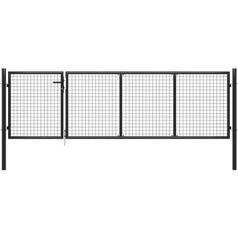 Portillon Acier 350x75 cm Anthracite