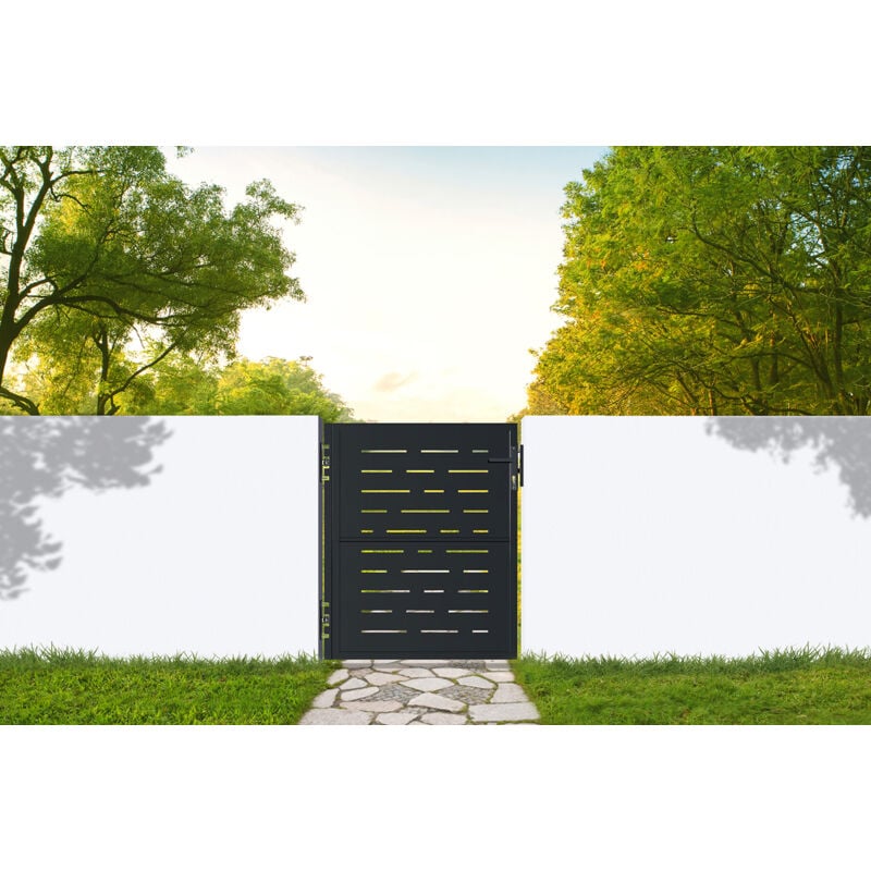 Portillon acier NALI ARLBERG 100 x 120cm Noir mat