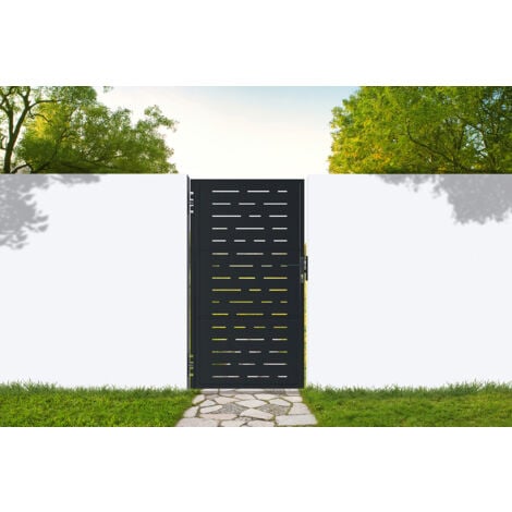 Portillon acier NALI ARLBERG 100 x 180cm Noir mat