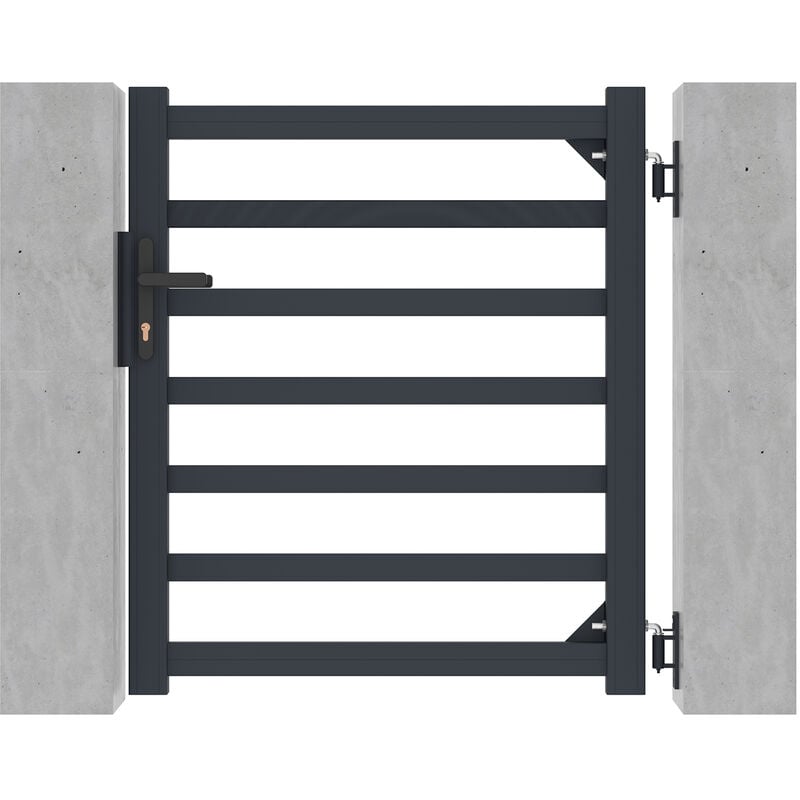 Portillon aluminium 1m antelao 100P110 gris