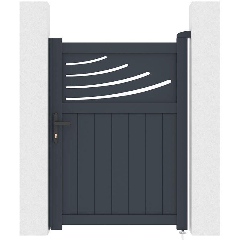 Portillon aluminium 1m halti 100x140cm gris