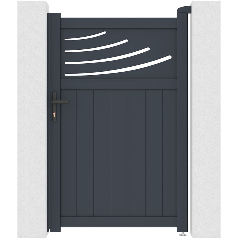 Portillon aluminium 1m halti 100x160cm gris