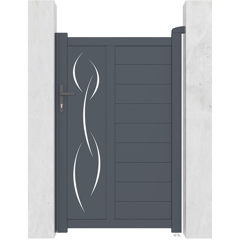 Portillon aluminium 1m life 100x160cm