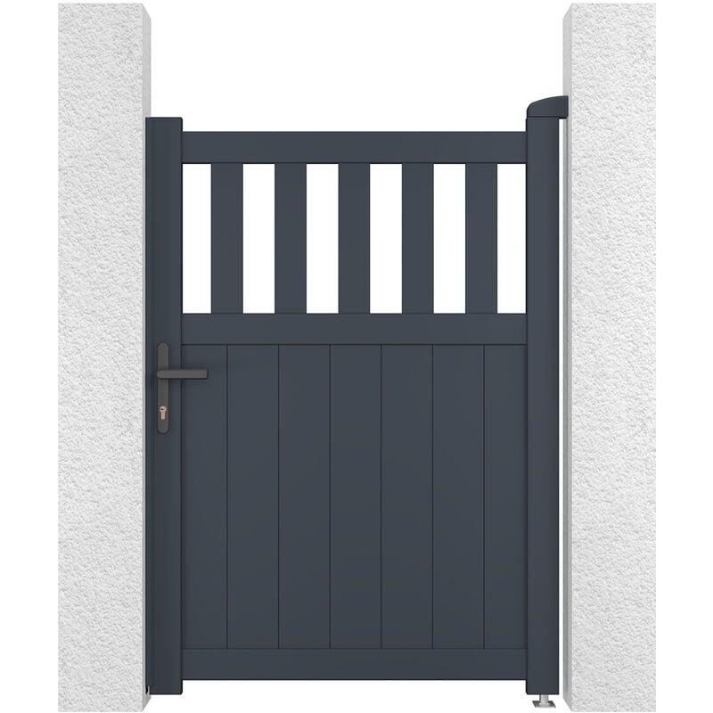 Portillon aluminium 1m santis 100x140cm gris