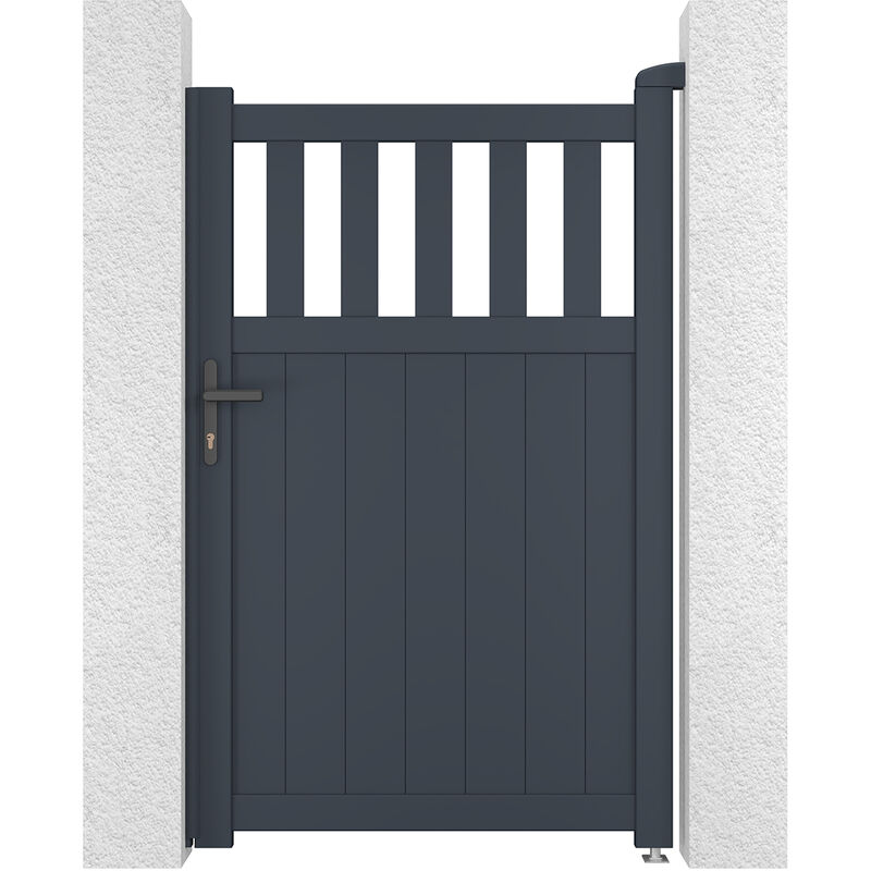 Portillon aluminium 1m SANTIS 100x160cm GRIS