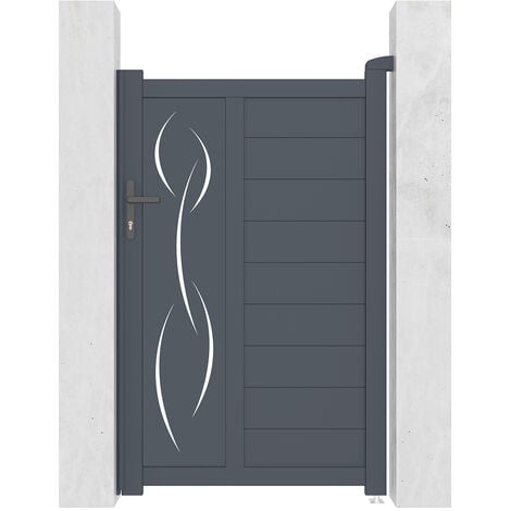 Casanoov Portillon 1m GIONA H.160cm Aluminium Gris