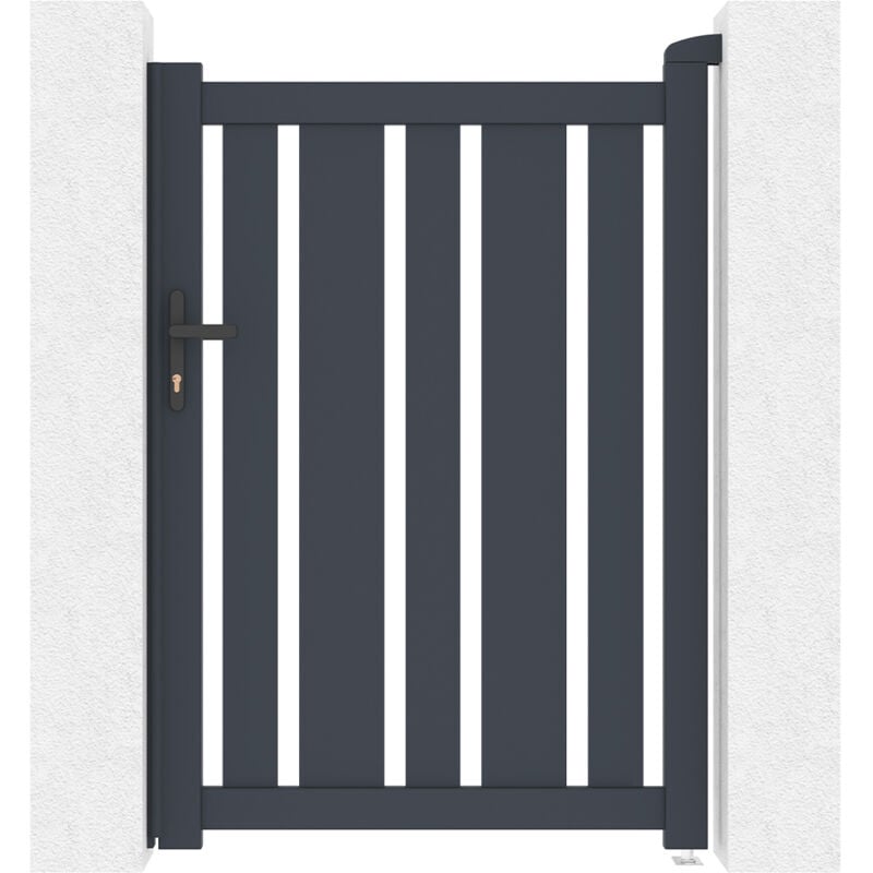 Portillon aluminium 1m veymont 100x140cm gris