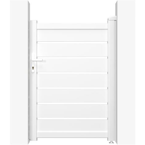 Portillon aluminium 1m VOGEL 100x140cm BLANC