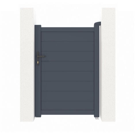 CASANOOV Portillon aluminium EIGER 1m H.140cm Gris
