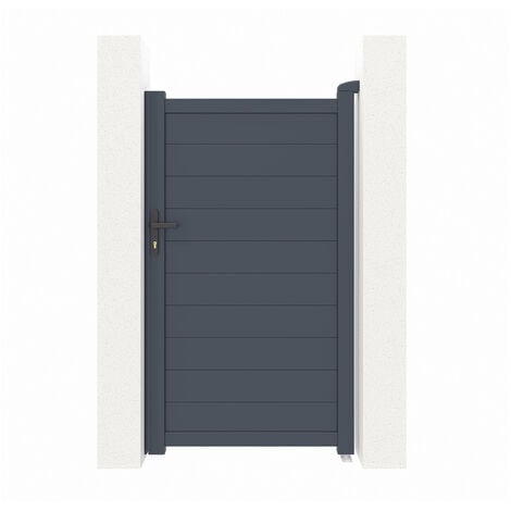 CASANOOV Portillon aluminium EIGER 1m H.180cm Gris