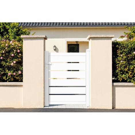 CASANOOV Portillon aluminium VOGEL 1m H.120cm Blanc