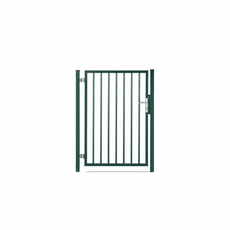 Easycloture - Portillon barreaudé acier galvanisé passage 1m h 1m50 Vert