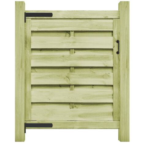 vidaXL Portillon Bois de Pin Imprégné Jardin Terrasse Clôture Multi-taille