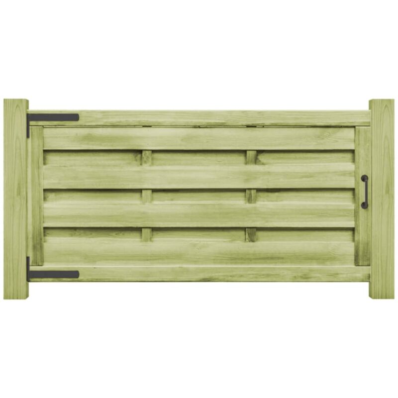 Portillons 2 pcs Bois de pin imprégné 150x75 cm Vert Vidaxl