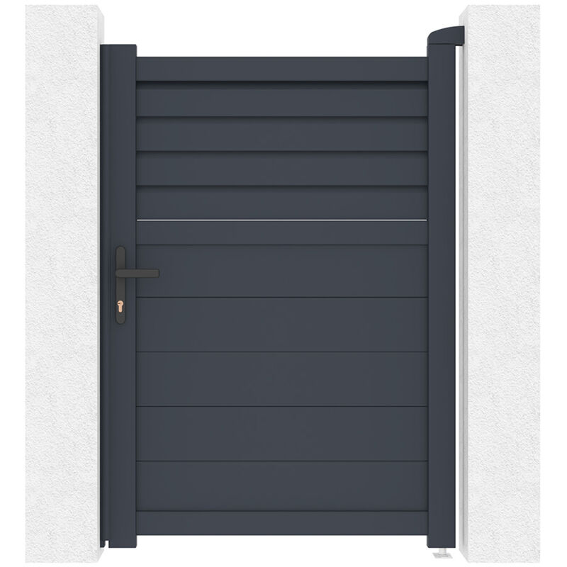 Portillon CARPATIA 100 x 140cm aluminium gris