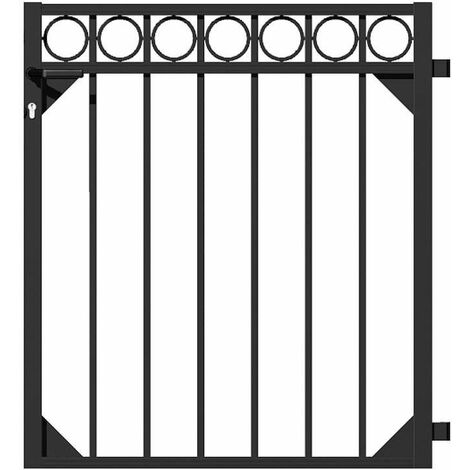 Portillon Circle, Alu, anthracite, 965x1000mm