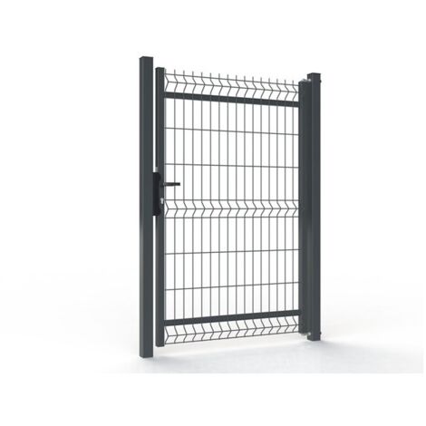 Portillon Clôture Maille 200x50 SECUR16-3D L1000 x H1750 Gris RAL7016