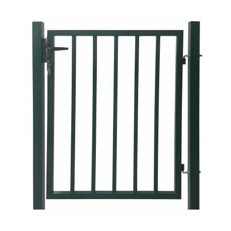 Portillon Jardin Barreaudé Gris Anthracite JARDIPLUS - 1,50 mètre