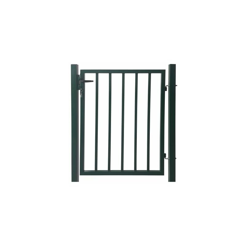 Portillon Jardin Barreaudé Gris Anthracite jardiplus - 1,20 mètre