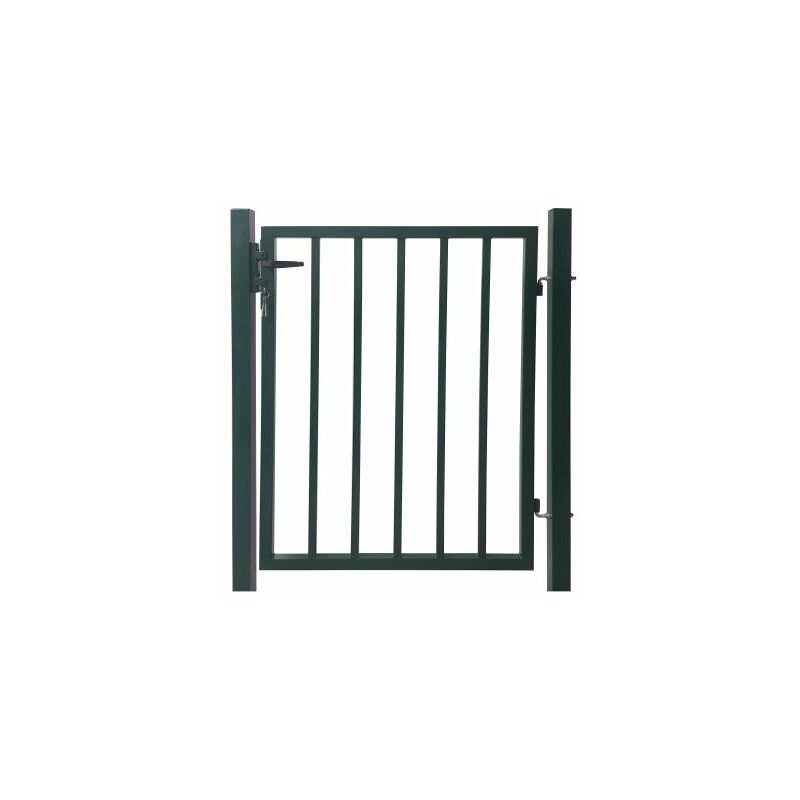 Portillon Jardin Barreaudé Gris Anthracite jardiplus - 2 mètres