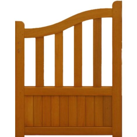 Portillon En Bois 'Ajouré' Largeur 1 M Hauteur 1,10/1,30 - GD MENUISERIES - marron-11