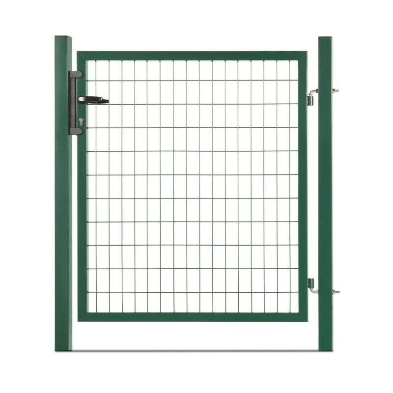 Portillon grillagé en acier galvanisé maille 100 x 50 l 1m20 x 1m00 Vert